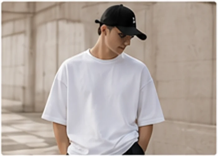 Oversized white T-shirt